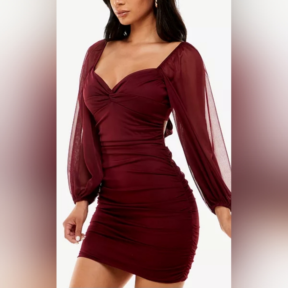 Gorgous NWT Bordeaux Jr Dress SzXL